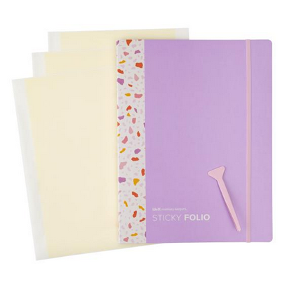 Lilac Sticky Folio by We R memory keepers