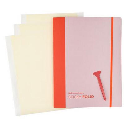 Blush Sticky Folio by We R memory keepers
