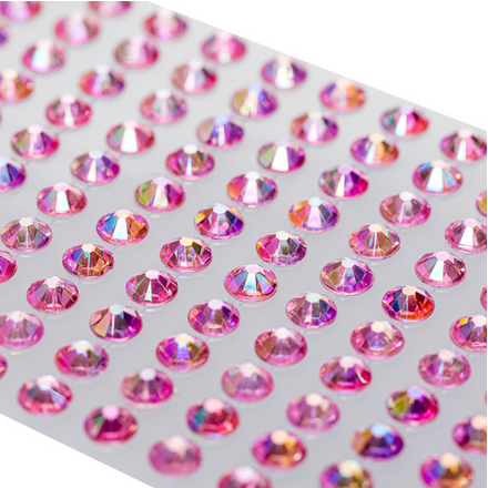 Purple Faceted AB Stone Sticker