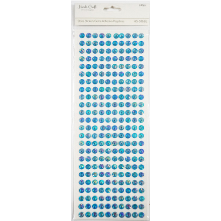 Blue Faceted AB Stone Sticker