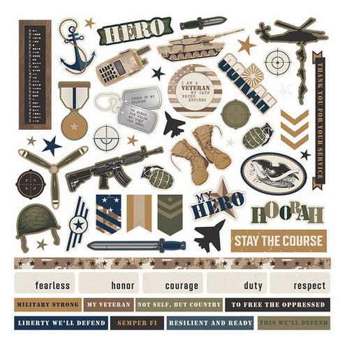 The Brave 12" sticker sheet by PhotoPlay Paper