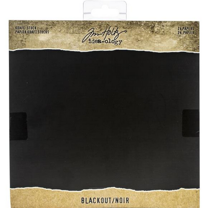 Idea-Ology Paper Stash Kraft Blackout Paper Pad 8"X8" 36/Pkg