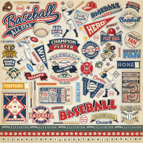 Baseball Stickers by Carta Bella