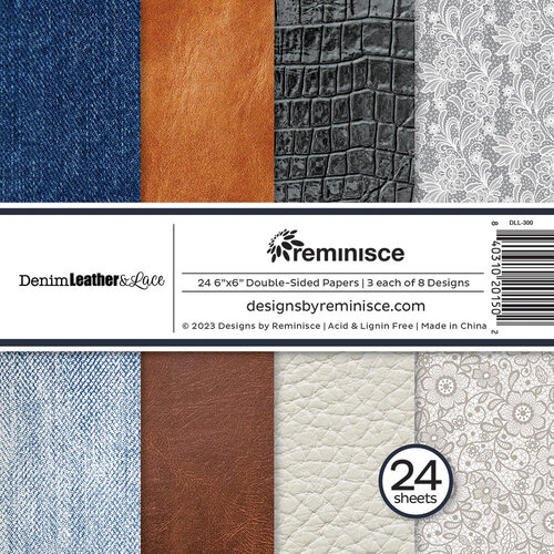 Denim Leather & Lace 6x6 pack