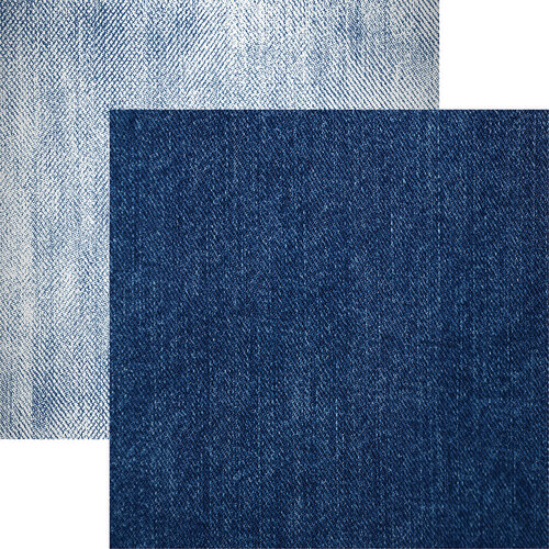 Denim 12x12 paper Denim Leather & Lace collection by Reminisce