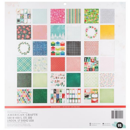 Peppermint Kisses 12x12 Paper Pad in Peppermint Kisses collection by Vicki Boutin