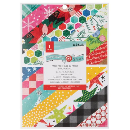 Peppermint Kisses 6x8 Paper Pad in Peppermint Kisses collection by Vicki Boutin