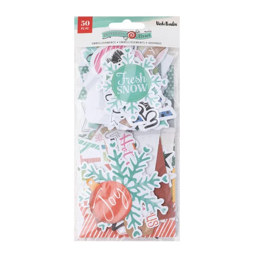 Peppermint Kisses Ephemera Journaling in Peppermint Kisses collection by Vicki Boutin