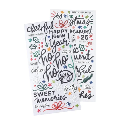 Peppermint Kisses Ho Ho Ho Phrases Thickers in Peppermint Kisses collection by Vicki Boutin