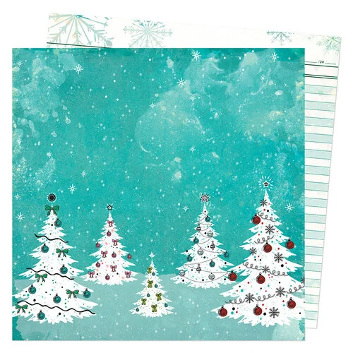 Winter Magic 12x12 paper in Peppermint Kisses collection by Vicki Boutin
