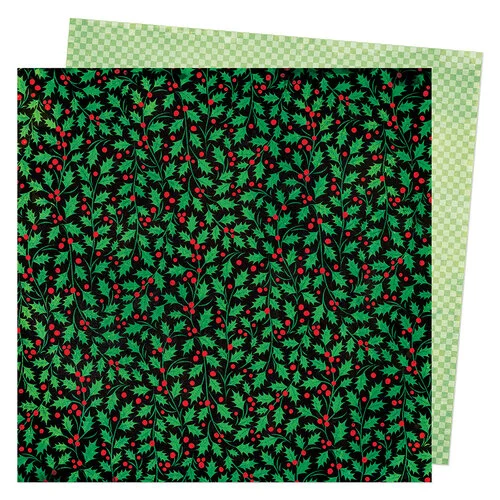 Holly Jolly 12x12 paper in Peppermint Kisses collection by Vicki Boutin