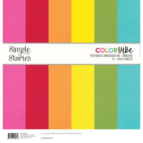 ColorVibe --Brights Textured Cardstock by Simple Stories