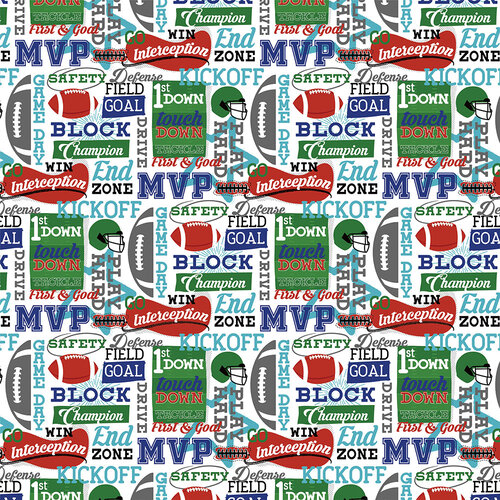 End Zone 12x12 paper in MVP Football collection by PhotoPlay Paper