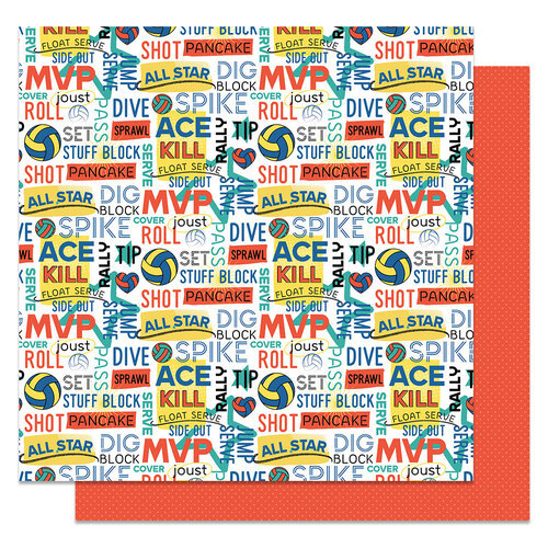 Block 12x12 paper in MVP Volleyball Collection by PhotoPlay Paper