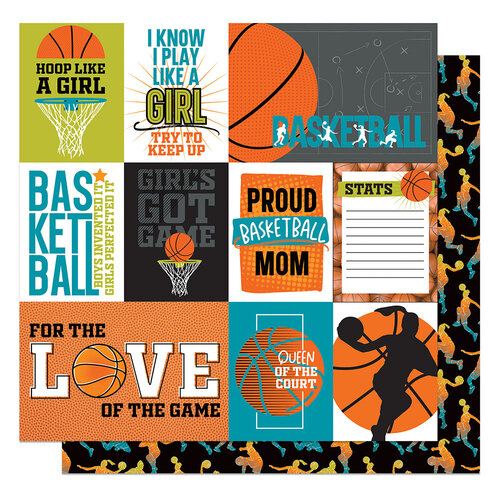Cut Apart Girls  12x12 paper in MVP Basketball collection by PhotoPlay Paper
