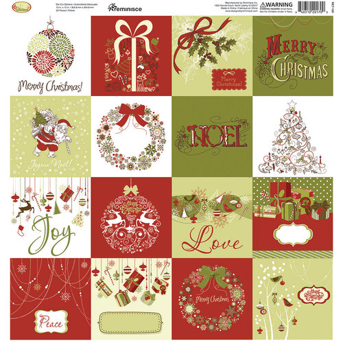 Retro Christmas 12x12 Sticker sheet in Retro Christmas collection by Reminisce
