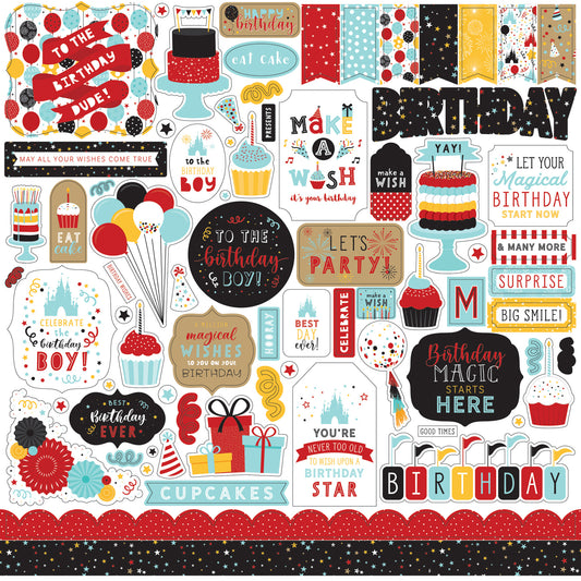Magical Birthday Element Stickers