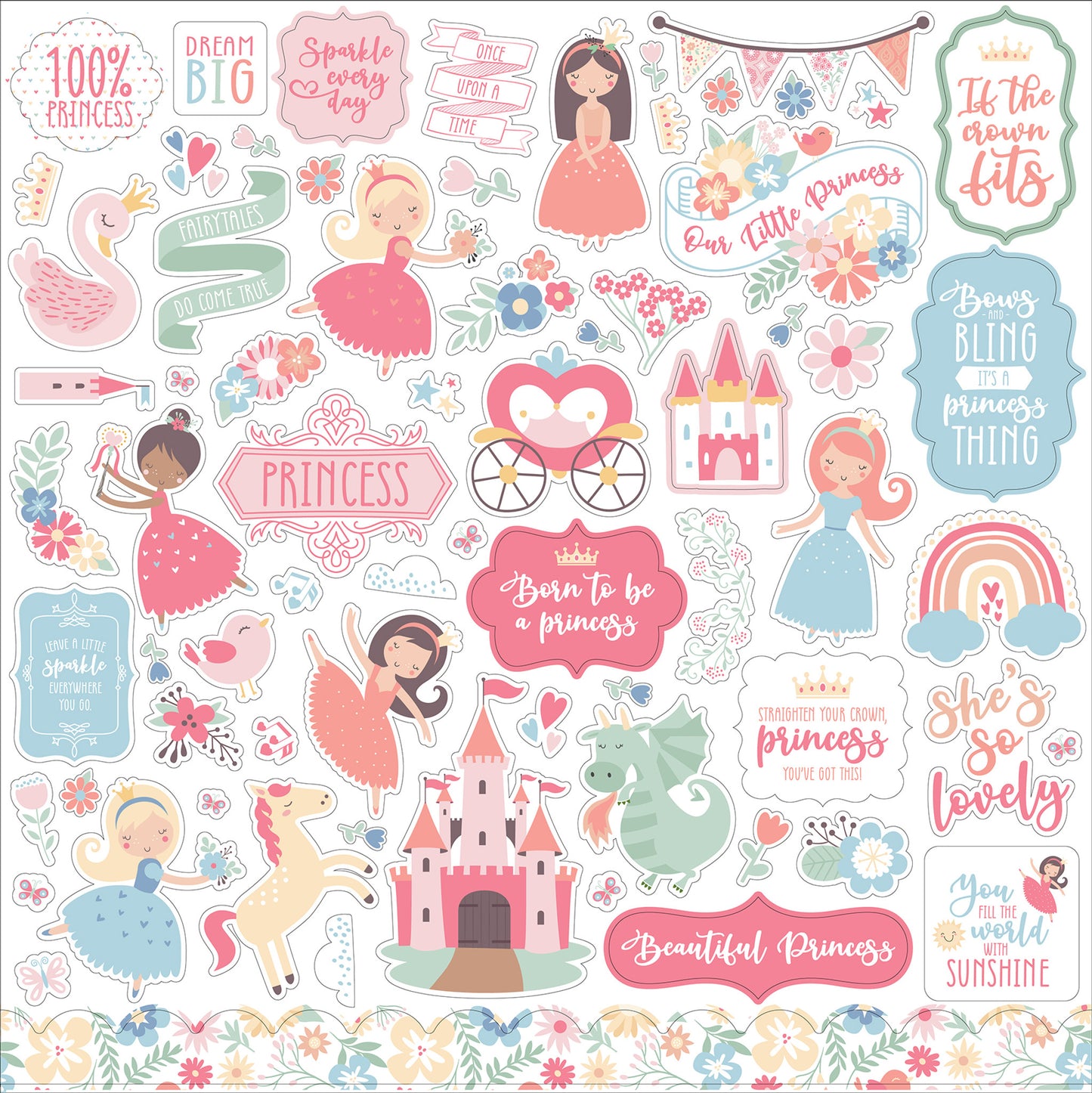 Our Little Princess Element stickers