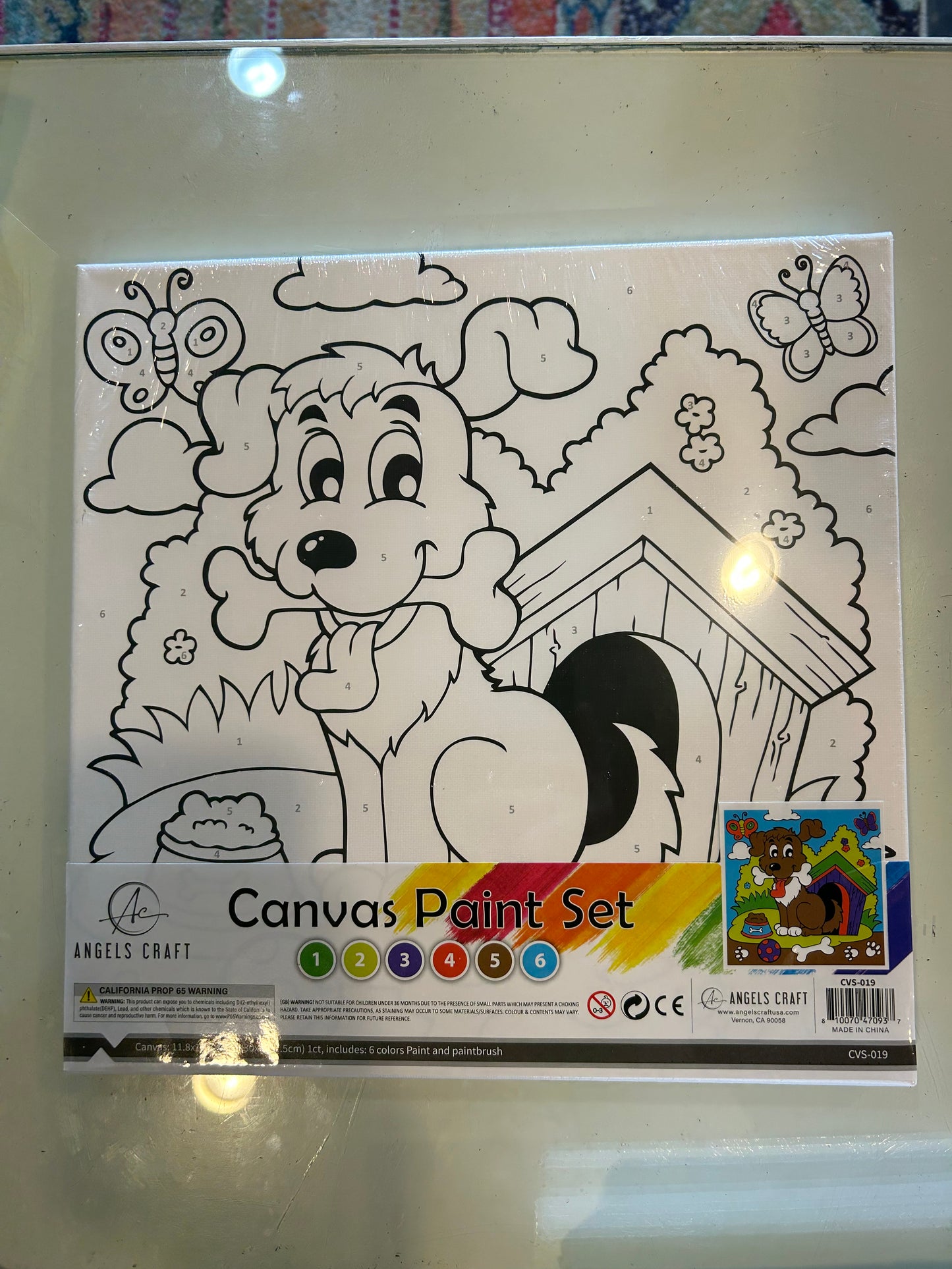 Dog Canvas Paint Set by Angels Craft USA