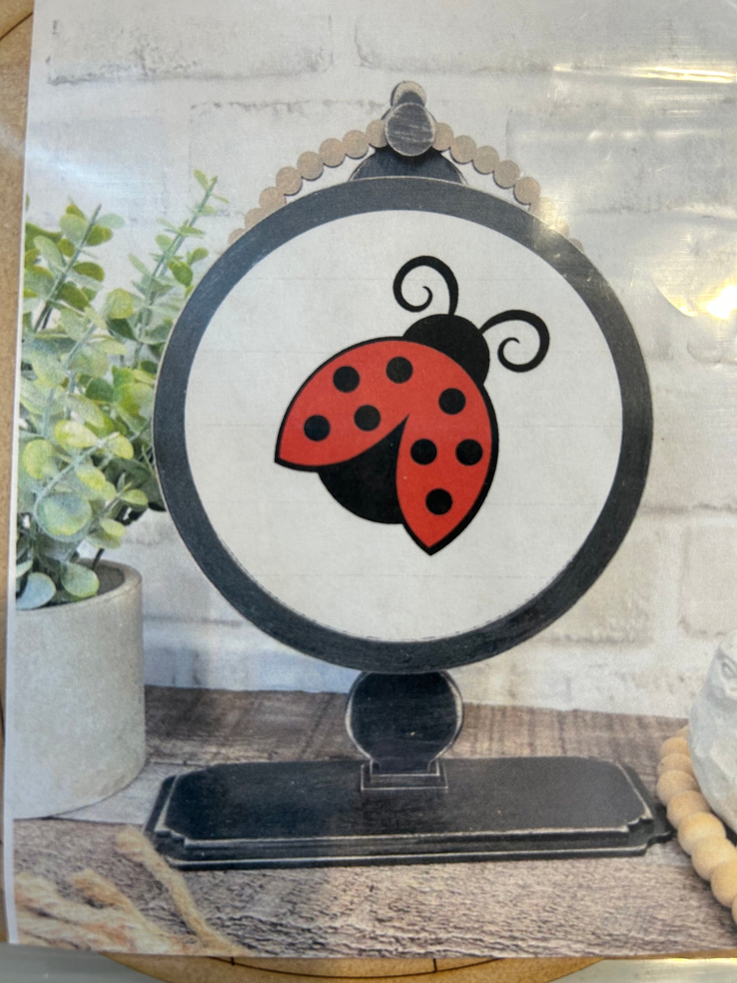 Ladybug Drop-In for Tabletop Sign Holder