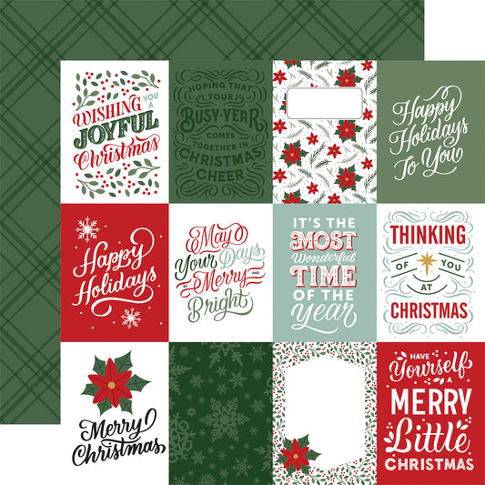 3x4 Journaling Cards 12x12 Christmas Salutations No. 2 collection Echo Park