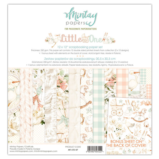 Mintay Collection Little One 12x12 Paper Set (Collection Kit)