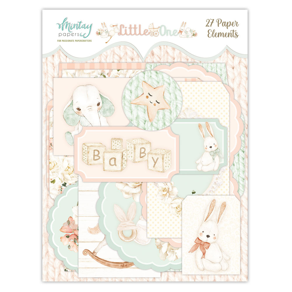 Mintay Collection Paper Elements-Little One 27 pcs