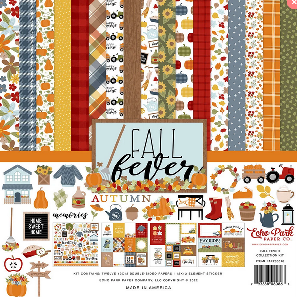 Fall Fever 12x12 Collection Kit  Echo Park Fall Fever Collection