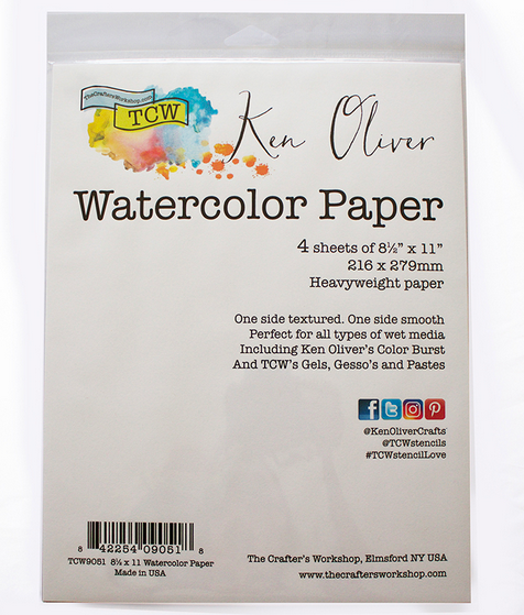 The Crafter's Workshop Ken Oliver Watercolor Paper Pack