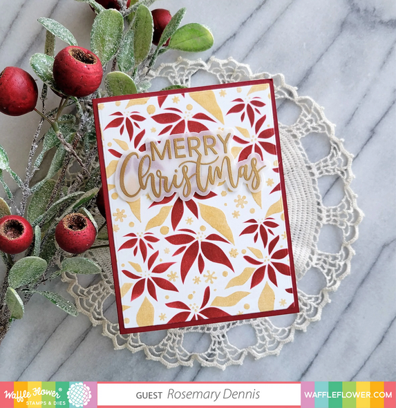 Merry Christmas Duo Foil Plate by Waffle Flower