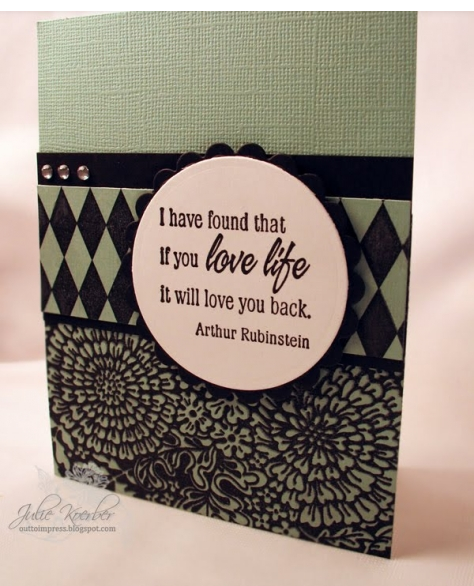 Cover a Card Harlequin stamp set by Impression Obsession