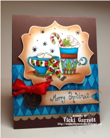 Cover a Card Harlequin stamp set by Impression Obsession