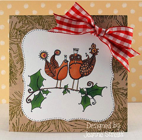 Cover a Card Pine background stamp by Impression Obsession