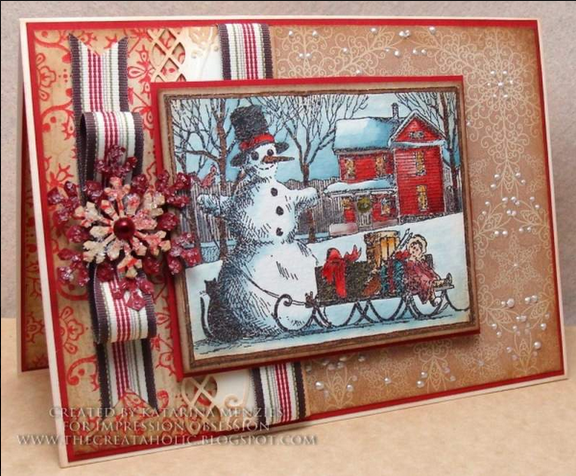 Cover a Card Snowflakes stamp by Impression Obsession