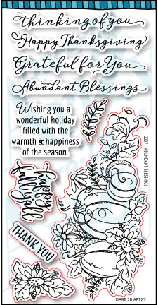 Abundant Blessings stamp set by Dare 2 B Artzy