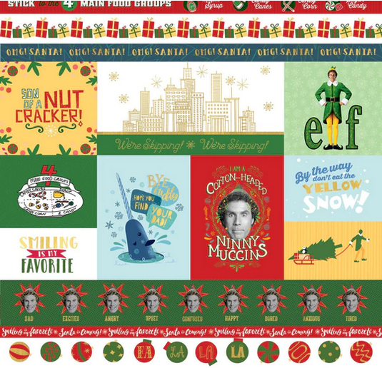 Elf Tags & Borders 12x12 Elf collection by Paper House Productions