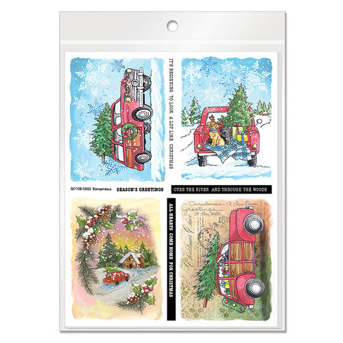 Holiday Greetings Quick Card Panels by Stampendous