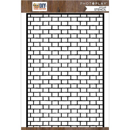 Brick Stencil 6x9 DIY: Home Edition collection by PhotoPlay
