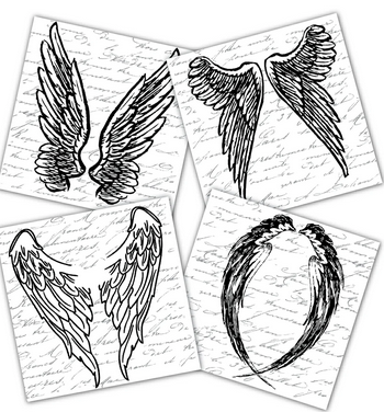 Mixed Media Origins Mini Art Angel Wings Pack