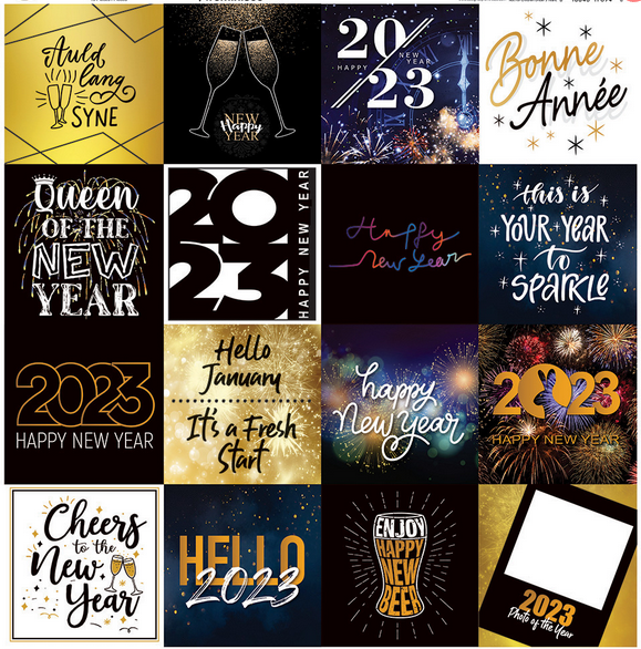 Happy New Year 2023 Sticker Sheet by Reminisce