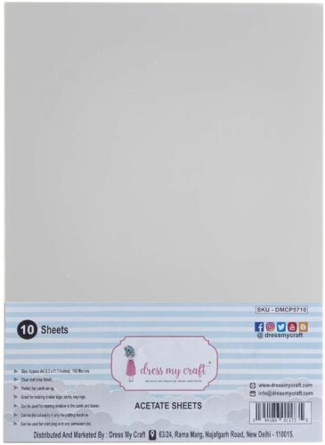 Acetate Sheets by Dress my Craft 10 sheet pack