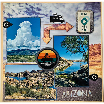 On the Road Again 12x12 Sticker Sheet