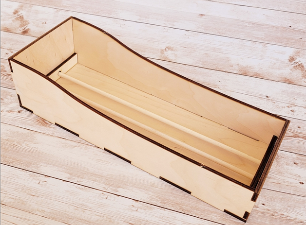 Highback DIY Wood Memorydex Box 4.75x12 by Clear Scraps