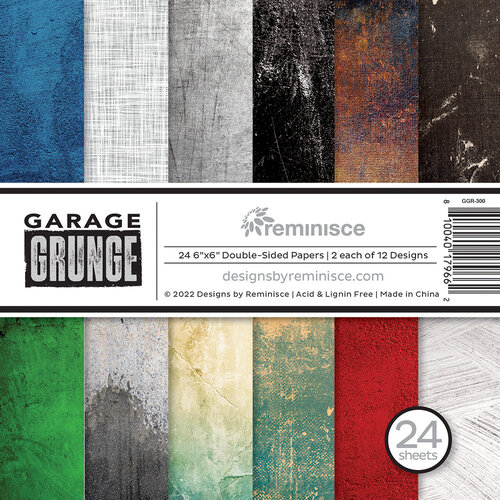 Garage Grunge 6x6 Paper Pack by Reminisce