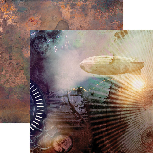 Airship Dreams 12x12 Splendid Steampunk collection by Reminisce