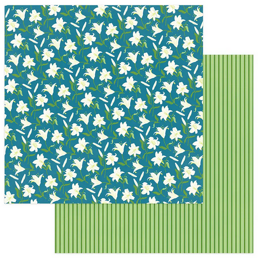 Easter Lilies 12x12 in Easter Joy collection by PhotoPlay Paper