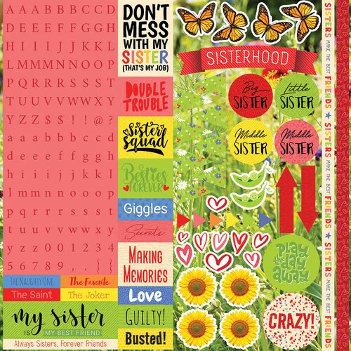 Sisters Stickersheet in Sisters collection by Reminisce