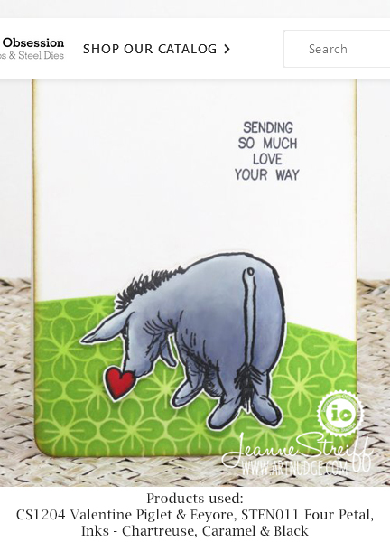 Piglet & Eeyore Valentine Stamp Set