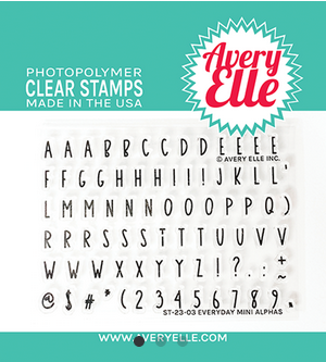 Everyday Mini Alphas Stamp Set by Avery Elle