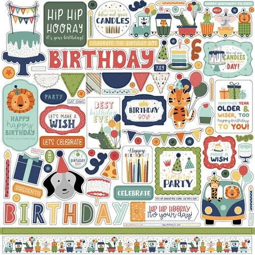 A Birthday Wish Sticker Sheet by Echo Park